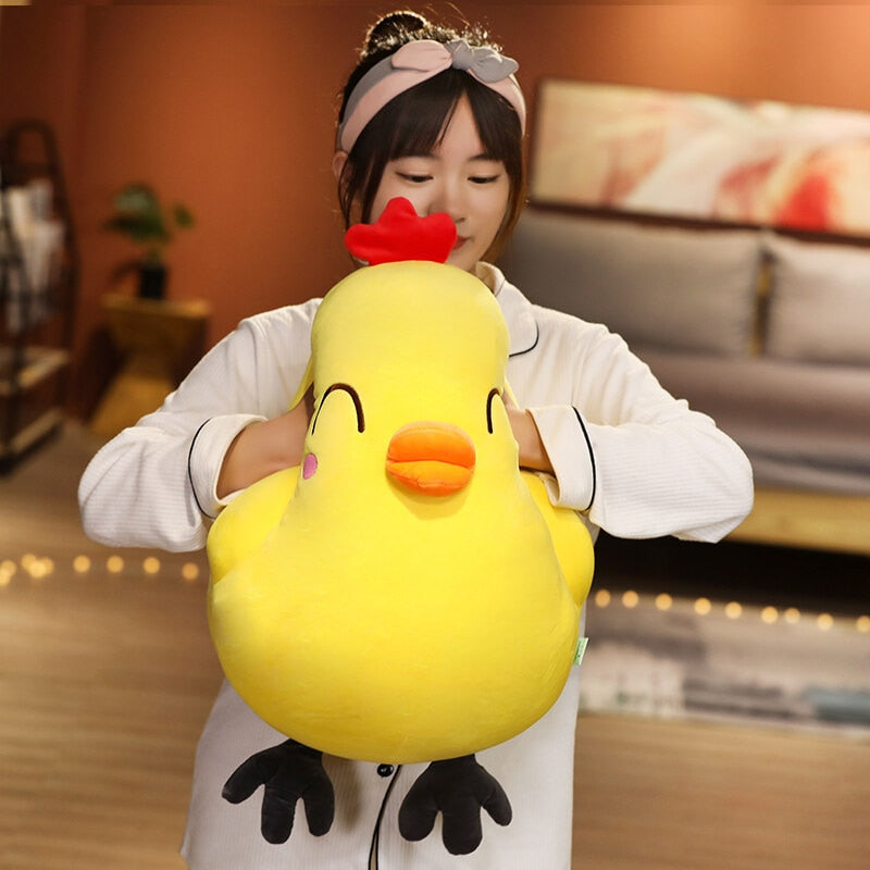 25-65cm Cute Chicken Plush Toys Kawaii Cartoon