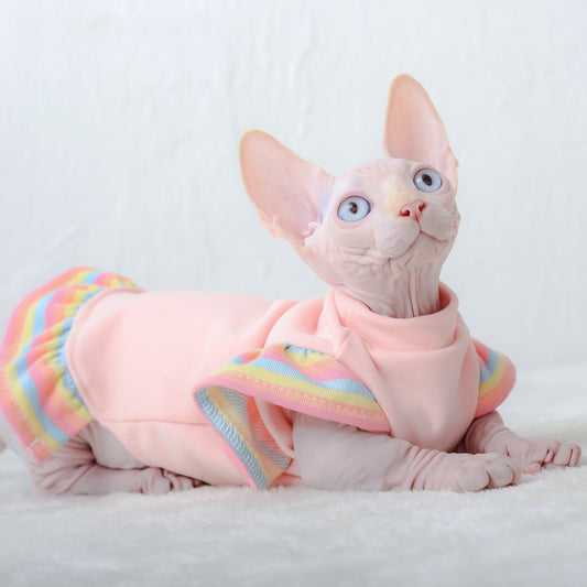 Cat Pink Hoodies Sphynx