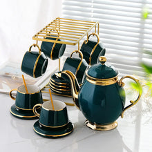 Load image into Gallery viewer, European Fashion Bone China Tea Set Teapot Tea Cup Set
