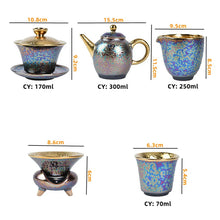 Load image into Gallery viewer, 24K Gold-plated Kung Fu Tea Set Tea Accessories
