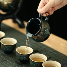 Load image into Gallery viewer, 8 pieces Chinese tea set for 6 people travel tea set

