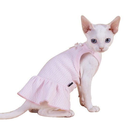 Sphinx cat cotton clothes pink