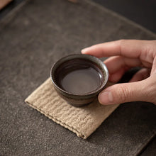 Load image into Gallery viewer, Raw ore coarse pottery tea cup
