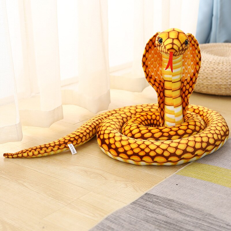 80-240cm Realistic Cobra Stuffed Animal