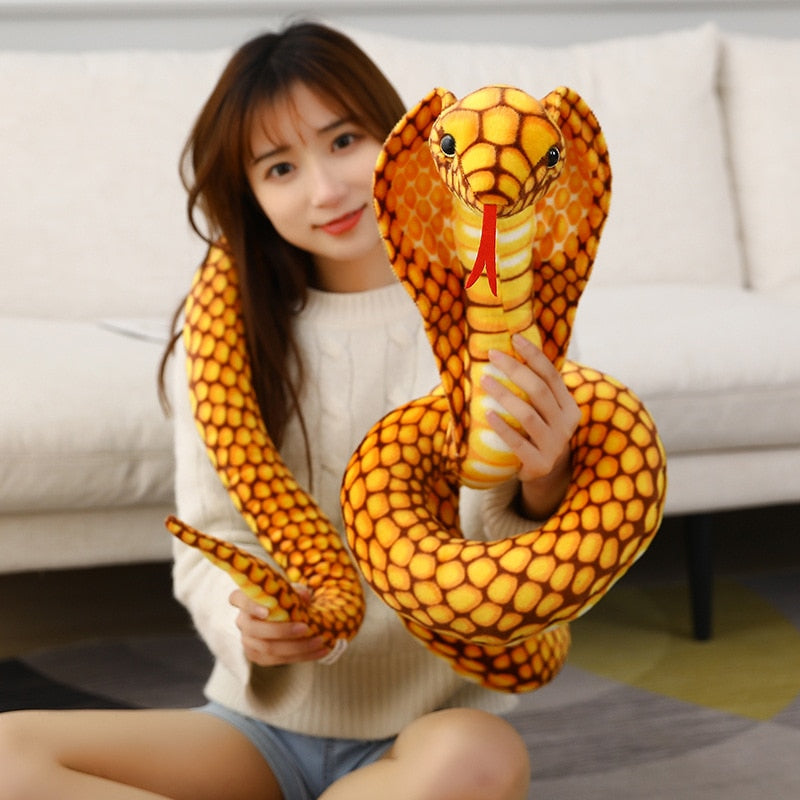 80-240cm Realistic Cobra Stuffed Animal
