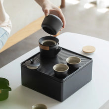 Load image into Gallery viewer, Portable Tea Set Quick Cup Outdoor Teapot Travel Small Set of Storage Box Teaware Kitchen Dining Bar Home Garden
