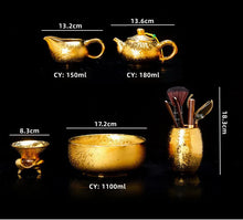 Load image into Gallery viewer, Luxury Kung Fu Traditional Tea Set High-end Bone China Teapot And Tea Cup
