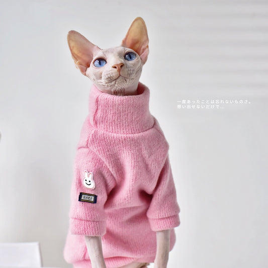 Pink Sphynx Cat Clothing