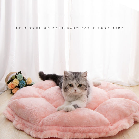 Cat cushion pink mat