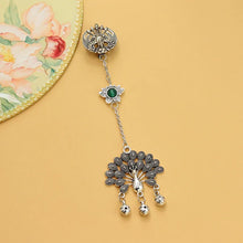 Load image into Gallery viewer, Imitation Hetian Jade Peacock Open-Screen Cheongsam Overlapping-Weight Chinese Style Tassel Pendant Classical Pendant Antique
