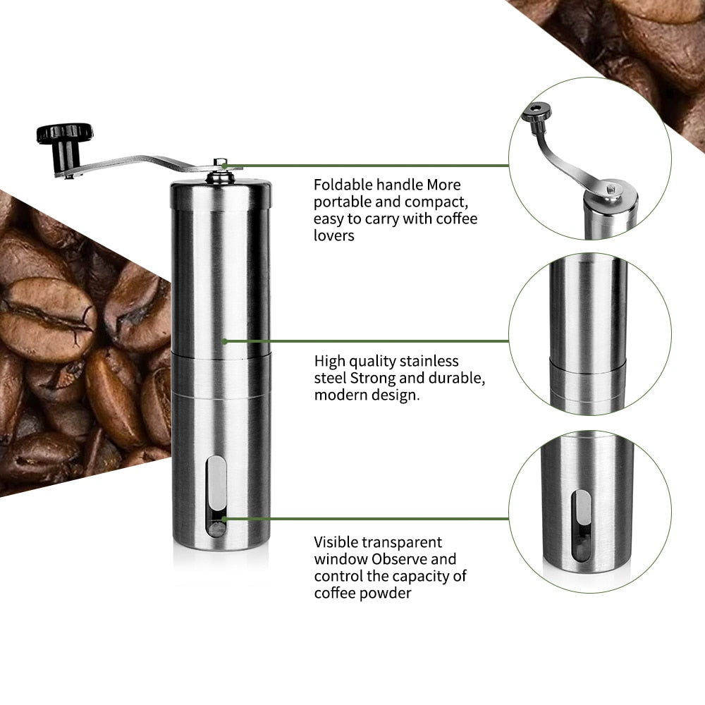 Stainless steel Manual coffee grinder