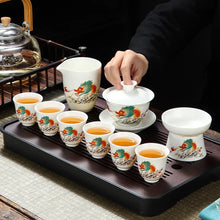 Load image into Gallery viewer, Dragon travel kung fu tea set porcelain tea cup set
