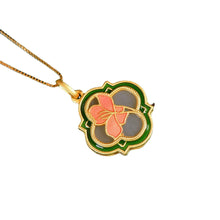 Load image into Gallery viewer, S925 Silver Inlay Hetian Jade Flat Dazzling Clover Clover Pendant Argent Pur Flower-Shaped Personality Men and Women Pendant
