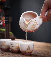 Load image into Gallery viewer, Chinese Tea Set Ceramic Travel Tea Set Teacup Porcelain Tea Pot And Cup Set  Kung Fu Teaset
