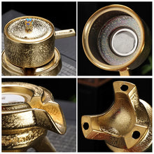 Load image into Gallery viewer, 8 pieces 24k Gold-plated Teaset Luxury Chinese Tea Set
