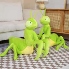 Load image into Gallery viewer, Kawaii Green Praying Mantis Plush Toy Simulation Stuffed Animal
