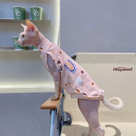 Sphyinx Cat Pink Vest