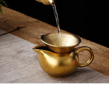 Load image into Gallery viewer, Gold-plated Tea Set Luxury Kung Fu Teaset High-end Bone China Teapot And Teacup
