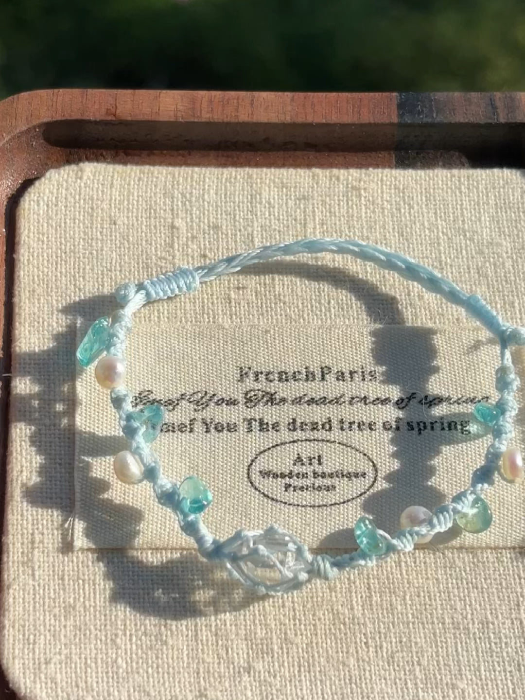 Summoning of the Siren macrame Brined Bracelet Shining Bracelet