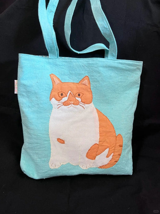 My cat handmade bag