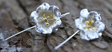 Load image into Gallery viewer, Begonia Silver Earrings hook
