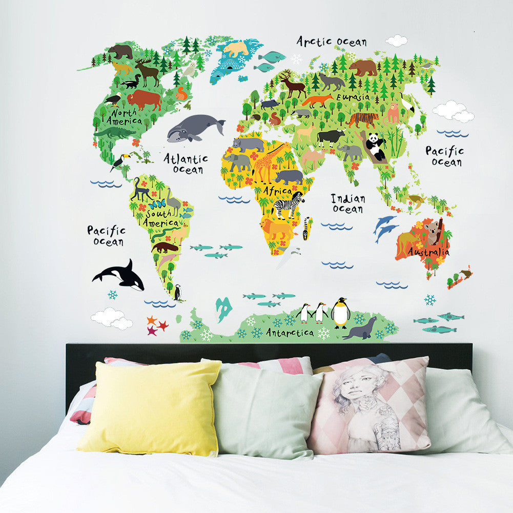 World Maps decor for Your Children’s Room - WallDecal
