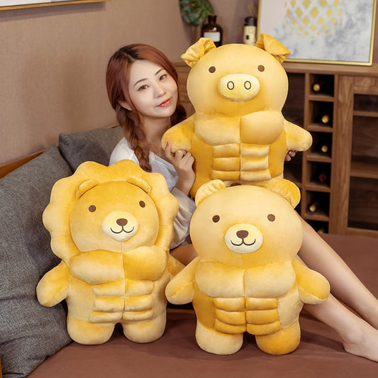 30-70cm Cute Big Bear Lion Plush Toy Stuffed Animal