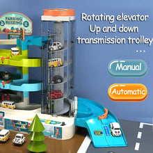 Load image into Gallery viewer, Car Toy Parking Building Toys Music Automobile Electric Rail
