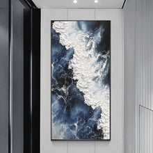 Load image into Gallery viewer, Ocean Wave Handmade Canvas Oil Painting
