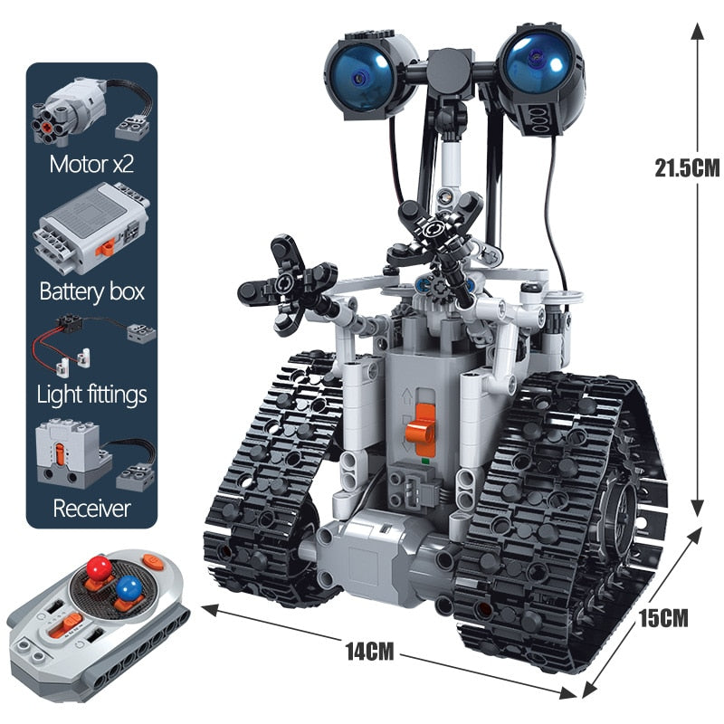 408PCS City Creative High-tech RC Robot Electric Building Blocks Remote Control
