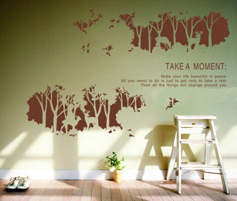Art Wall Decals Wall Stickers -Forest Art Wall Decal for Home and Nursery - WallDecal