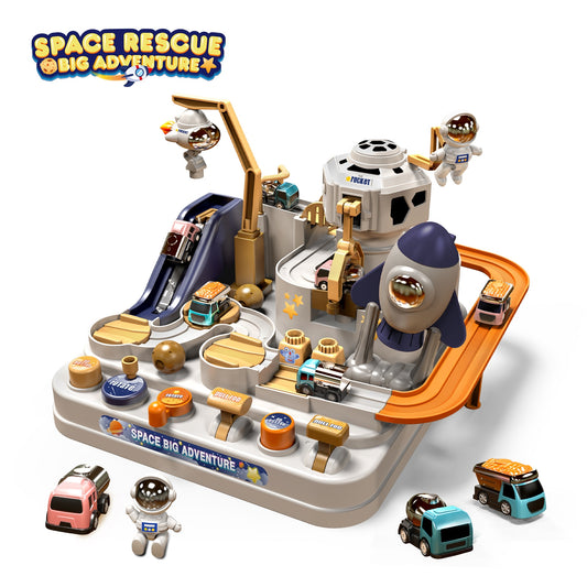 Space Rocket Rail Car Train Track Toys