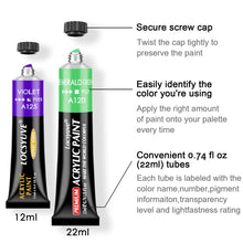 Load image into Gallery viewer, Acrylic Paint 12/24 Colors 12ml Tube Acrylic Painting Set

