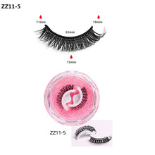Load image into Gallery viewer, Reusable Self-Adhesive Fake Eyelashes 3D Mink Lashes
