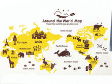 Load image into Gallery viewer, Nursery World map wall decal for Kids baby nursery decals - WallDecal
