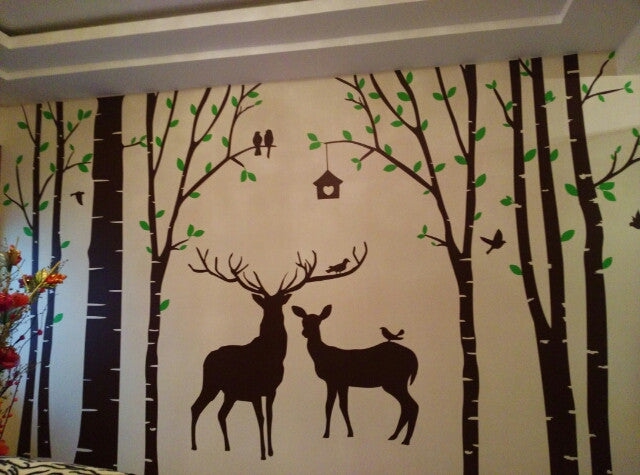 Deer Forest Wall Decal - WallDecal