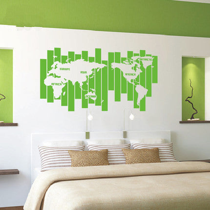World Map wall Decal