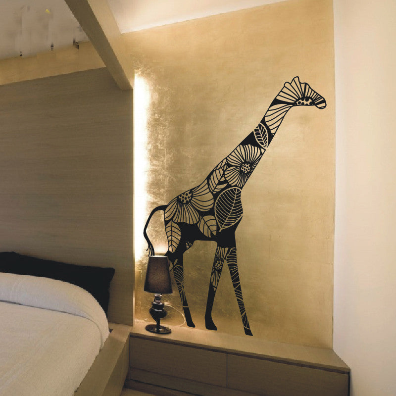 Giraffe Wall Decal Creative Giraffe Wall Vinyl - WallDecal