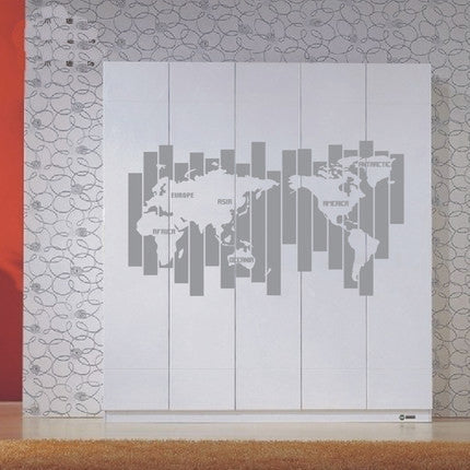 Map World  Wall Decal - WallDecal