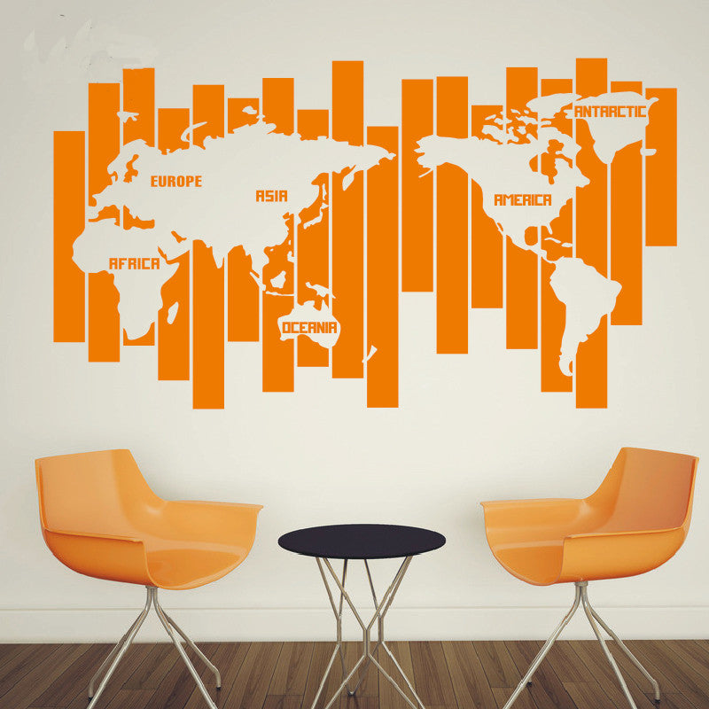 World Map Wall Decals - WallDecal