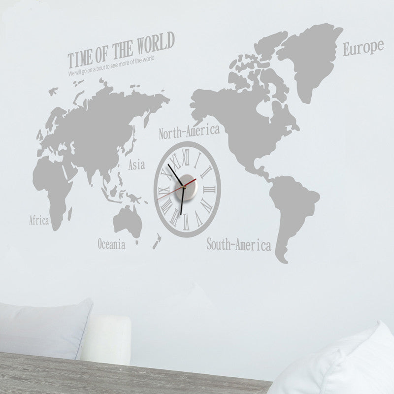 World map  wall decal
