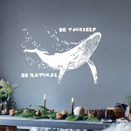 Whale Wall Decal - WallDecal