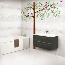Load image into Gallery viewer, Big tree wall decal with birds - WallDecal
