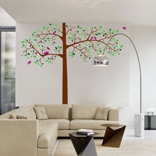 Load image into Gallery viewer, Big tree wall decal with birds - WallDecal
