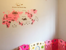 Load image into Gallery viewer, Kid map wall decal
