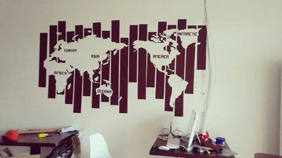 World Map wall Decal