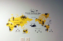 Load image into Gallery viewer, Nursery World map wall decal for Kids baby nursery decals - WallDecal
