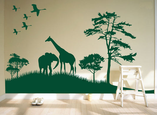 Africa image Wall Vinyl-Africa image Stickers-Africa image wall vinyls