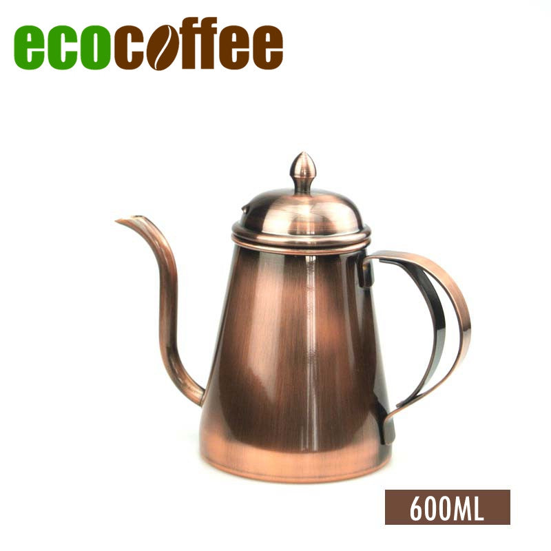 High Quality 600ML Stainless Steel  Coffee Kettle Teapot Coffee Pot