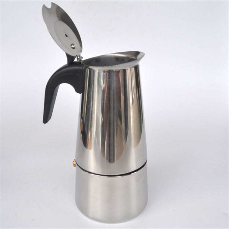 2 cups stainless steel Moka / home office coffee pot / mocha coffee pot / filter / filter coffee maker B1-200